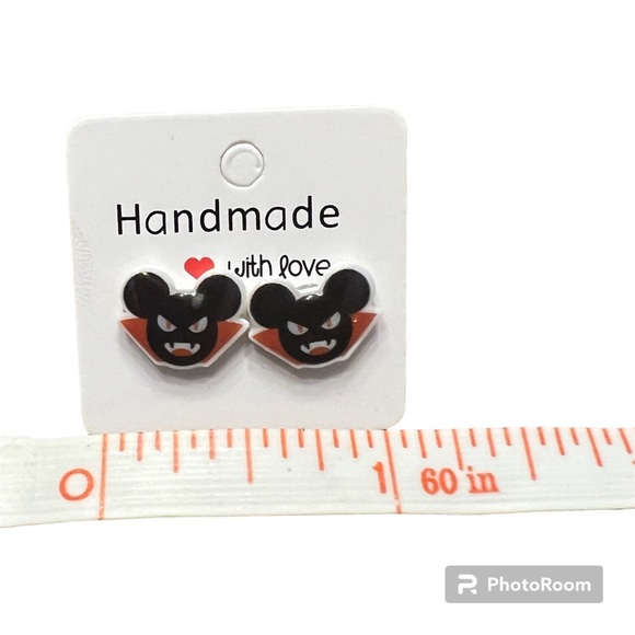 Vampire Mickey Mouse acrylic earrings. New. - Picture 5 of 5